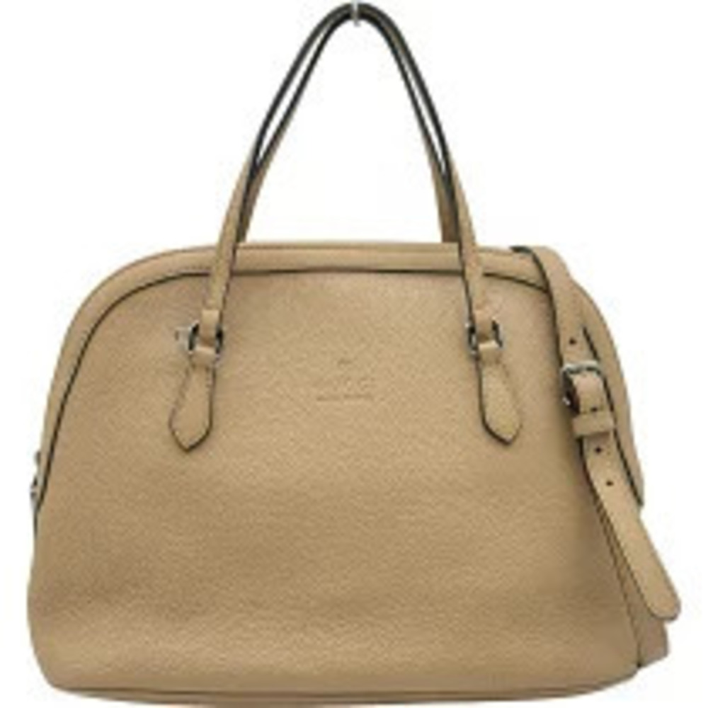 Gucci handbag Beige Cream leather tote bag shoulder